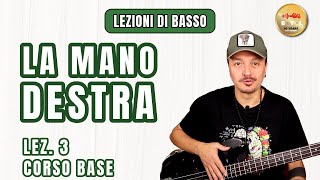 Lezioni di Basso 3 Corso Base  Impostiamo la mano destra [upl. by Teresita]