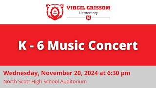 Virgil Grissom All School Elementary Music Concert 2024 [upl. by Yanahc]