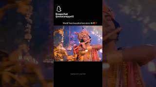 Radheshyam song 👌 Radha Krishna ❤️ beautiful💞 world best beautiful love story💞❤️🥰 [upl. by Nitsew]