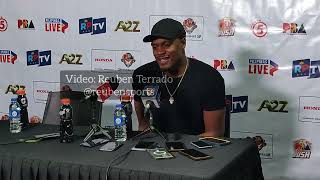 JUSTIN BROWNLEE INTERVIEW WITH REPORTERS DURING HIS RETURN TO THE PBA  February 9 2024 [upl. by Bria]