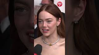 Emma Stone talks with George Pennacchio On The Red Carpet at the 2024 Oscars [upl. by Alyt494]