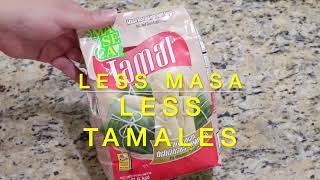 HOW TO MAKE LESS MASA FOR LESS TAMALES IN 5 MINS [upl. by Einnek]