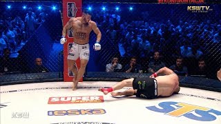 KSW 44 Erko Jun nokautuje Oświecińskiego [upl. by Yatnahs]