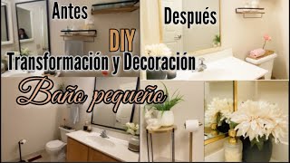 Decoración BAÑO PEQUEÑO PRIMAVERA 🌸 Transformacion y decoración baño peq  Rent Friendly Bathroom [upl. by Chainey696]