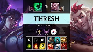 Thresh Support vs Rakan Killing spree  KR Master Patch 1421 [upl. by Franky683]