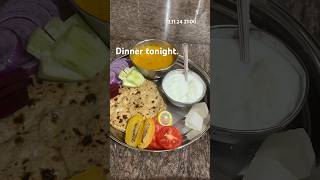 Dinner 121124 2100 dinnertime roti daal salad churma hungry viralvideo trending [upl. by Laenahtan]