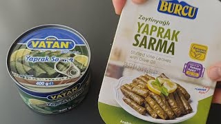 DİKKAT‼️ HANGİ YAPRAK SARMA DAHA İYİ⁉️BURCU MU❓VATAN MI❓BİRLİKTE DENİYORUZ💯✅keşfetviralvideofood [upl. by Ariait]