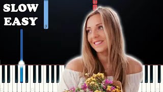 Samantha Ebert  Flowers EASY Piano Tutorial [upl. by Tuorah]