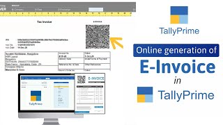 How to Generate eInvoices Online  Easy eInvoicing with TallyPrime [upl. by Sardella889]