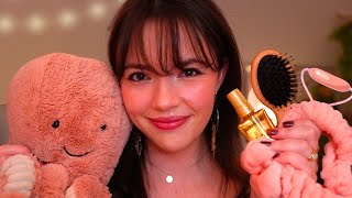 ASMR Getting You Ready For Bed amp Tucking You In ✨ hair care skincare pampering layered sounds [upl. by Jephum]