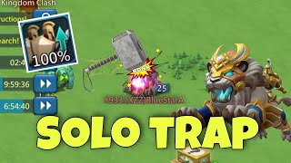 Lords Mobile  SOLO traps are not even traps now Millions of troops disappear in seconds [upl. by Ayocat]