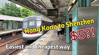 Easiest and cheapest way to go to Shenzhen from Hong Kong [upl. by Dalpe997]