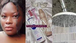 On the first day of ChristmasNetflix and Chill🎀 Afang Soup Skincare Movie  Visualdiarybykaris [upl. by Hanshaw]