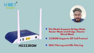 Netlink HG323RGW Dual Mode GPON ONT [upl. by Ainaled]