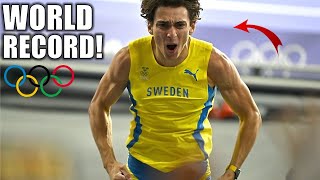 NEW WORLD RECORD  Armand Duplantis DESTROYS World Record Height In Paris Olympic Finals [upl. by Biondo]