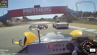 SCCA Runoffs 2014 Laguna Seca F Production race laps 12 [upl. by Efi910]