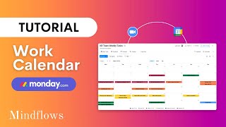 Mondaycom Tutorial  Work Calendar Template [upl. by Okomom122]