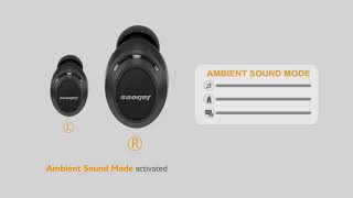 Jabees Firefly  How to Turn ONOFF Ambient Sound Mode [upl. by Newhall]