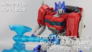 Nemesis Reviews Transformers One Brave Commander Optimus Prime [upl. by Homere]