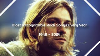 Most Recognizable Rock Songs Every Year  1948  2024 [upl. by Sopher]