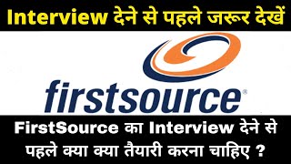 FirstSource Full Interview Details  Interview Que and Ans  GK4YOU [upl. by Ennayoj]