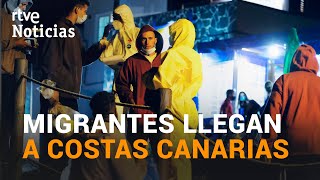 Más de 1000 MIGRANTES llegan a CANARIAS a bordo de 37 PATERAS  RTVE [upl. by Clarisa619]