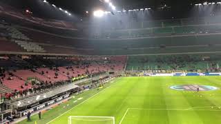 San Siro Stadio Visuale settore 110 primo anello blu [upl. by Xylina797]