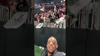 Bijan Robinson after the BIG win over the Buccanneers nfl falcons football [upl. by Spooner]