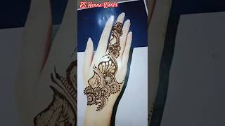 Latest Beautiful Engagement Mehndi Design 🤞❤️ shorts youtubeshorts hena mehndidesign hennaforu [upl. by Nivac813]