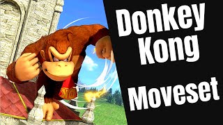 Super Smash Bros Ultimate Donkey Kong moveset [upl. by Ferdinande]