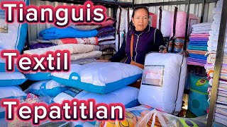 Tianguis textil Tepatitlan Jalisco El más Barato cobijas cobertores edredones sabanas Almoadas [upl. by Stultz]