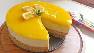 FIRINSIZ LİMONLU CHEESECAKE TARİFİ  CHEESECAKE NASIL YAPILIR  Turkish Mamas Kitchen [upl. by Elbring]