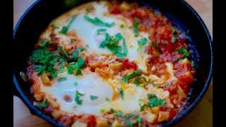 SHAKSHUKA  EGG IN POACHED IN TOMATO SAUCE  POACHED EGG EASY EGG RECIPE [upl. by Vladimir]