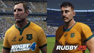 Rugby Challenge 4 vs Rugby 25 Early Access  Graphics Comparison PC [upl. by Vale]