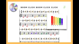 Boom Click Boom Boomwhacker Playalong with C D E F G A [upl. by February]