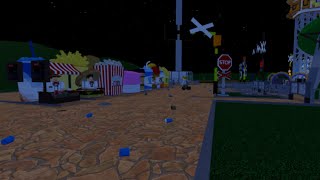 How to built a railroad crossing in theme park tycoon2 TPT2 [upl. by Wakeen899]