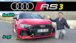 The perfect compact racer Updated Audi RS3 driving REVIEW [upl. by Felizio]