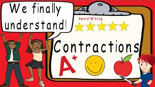 Contractions  Award Winning Contractions Teaching Video  What is a Contraction  Apostrophe [upl. by Divadnhoj]