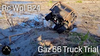 Wpl B24 Gaz 66 ГАЗ 66 Truck Trial offroad [upl. by Rosetta]