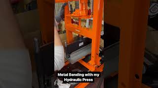 Metal Bending with Hydraulic Press [upl. by Spracklen435]