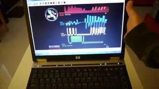 Notebook with Accelerometer as Seismometer  HP EliteBook 6930p [upl. by Yliak599]