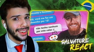 NICE MENDIGOS ESTÃO DIFERENTES…  QuartasReddit 64  LubaTV SALVATORE REACT [upl. by Annawahs]