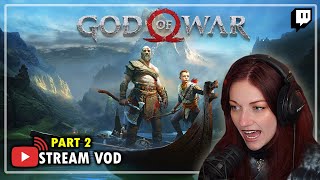 God of War playthrough first time  PC port PART 2  Kruzadar LIVE Stream [upl. by Fancie]