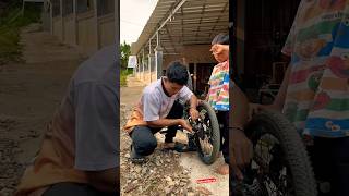 Sepedah tuan faruq rusak gara gara di tabrak si fahmishorts minivlog bocilwargads maspreman [upl. by Cerelia327]