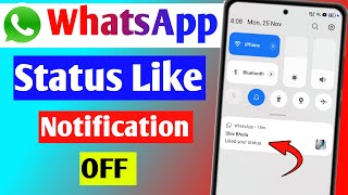 WhatsApp status like notification off kaise kare  WhatsApp status reaction notification off [upl. by Akcemat]