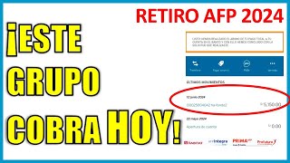 RETIRO DE AFP 2024  A este grupo aún no les depositan [upl. by Notneb]