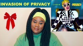 Cardi B  Invasion of Privacy Album REACTION [upl. by Eilatam]