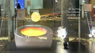 Hologramm  LWL Museum Herne quotvenezianisches Glasquot  AR  Mixed Reality  Holovitrine  Holografie [upl. by Enomys239]