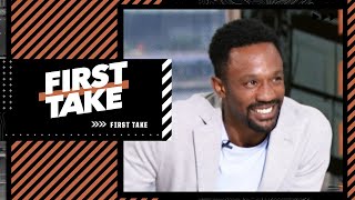 YA GOT ME 😭 Domonique Foxworth gets called out for his Top 5 WRs list 😆  First Take [upl. by Delastre]