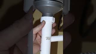 PTrap Installation On A Kitchen Sink plumbing diy howto [upl. by Hanny]